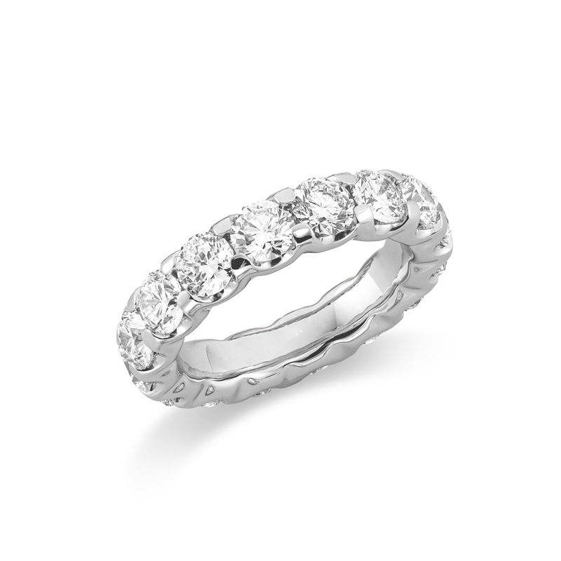 Ring 18 kt WG, GIA Premium Edition, 16 Brill. 4,80 ct, TW-si