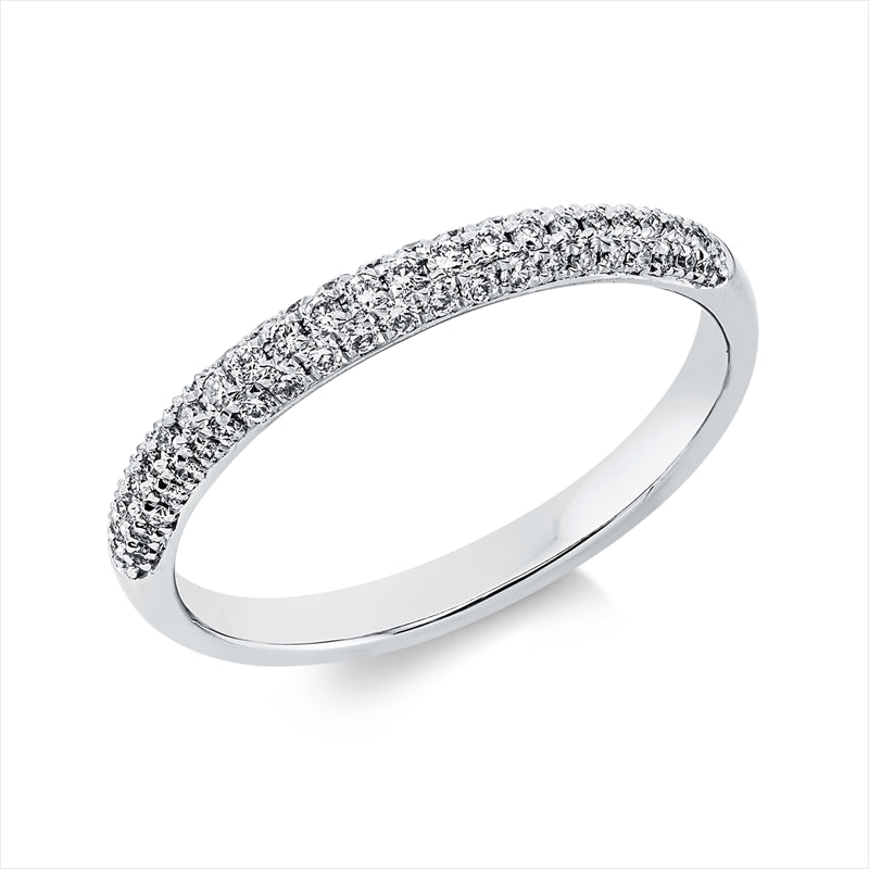 Ring 18 kt WG, 67 Brill. 0,27 ct, TW-si