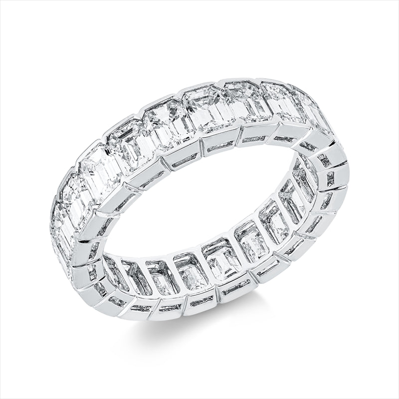 Ring 18 kt WG, 22 Sm.schliff 5,16 ct, TW-vsi