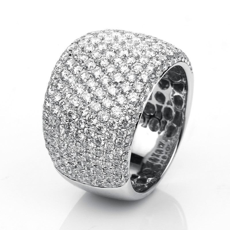 Ring 18 kt WG, 253 Brill. 3,49 ct, TW-vsi