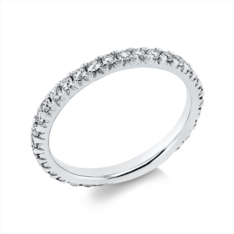 Ring 18 kt WG, 31 Brill. 0,55 ct, TTLB-si