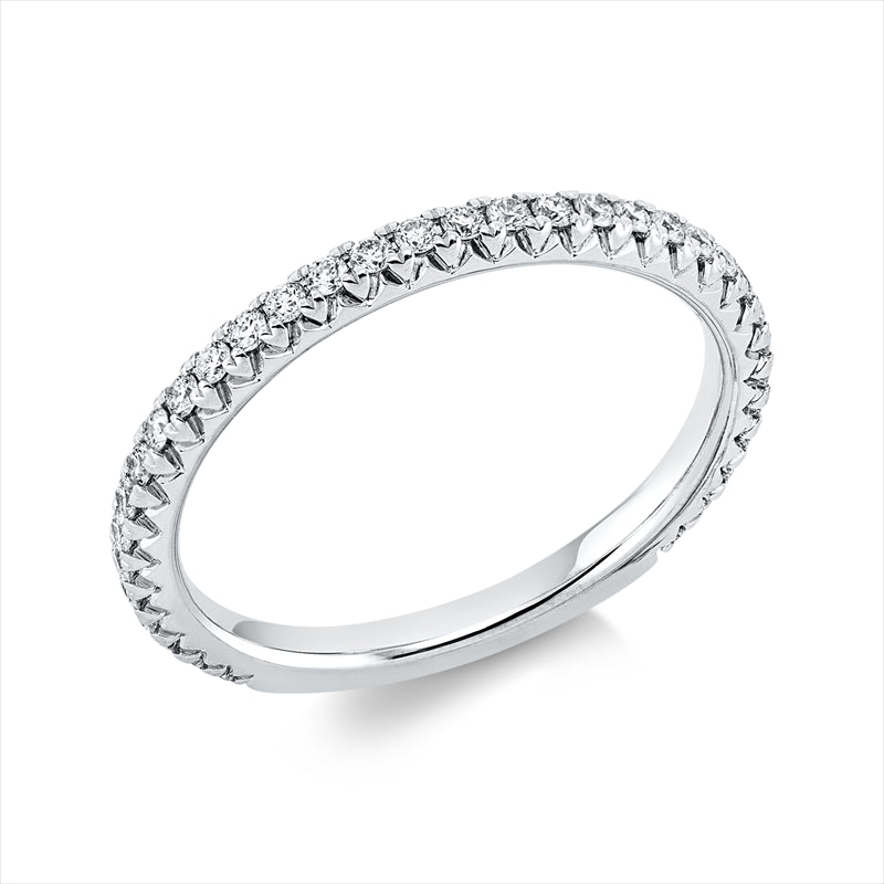 Ring 18 kt WG, 34 Brill. 0,30 ct, TW-vsi/si
