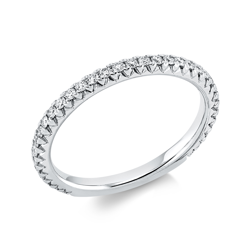Ring 18 kt WG, 34 Brill. 0,30 ct, TW-vsi/si