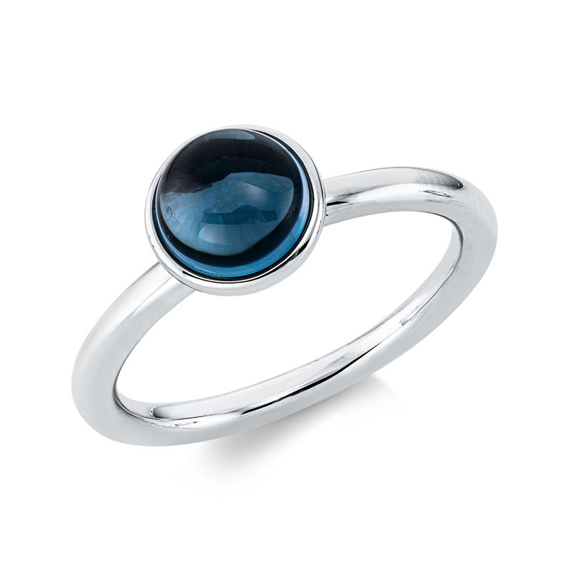 Ring 18 kt WG, 1 Topas 1,84 ct Lond. blue