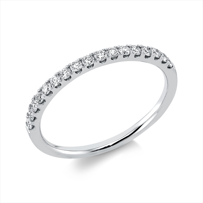 Ring 18 kt WG, 17 Brill. 0,27 ct, TW-si