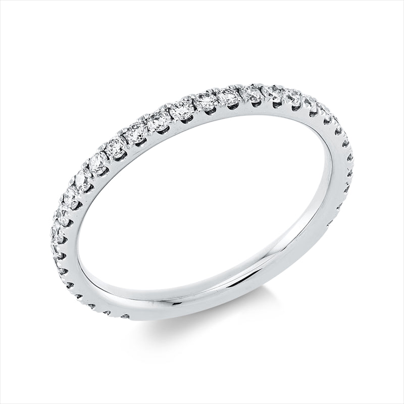 Ring 18 kt WG, 30 Brill. 0,42 ct, TW-vsi/si