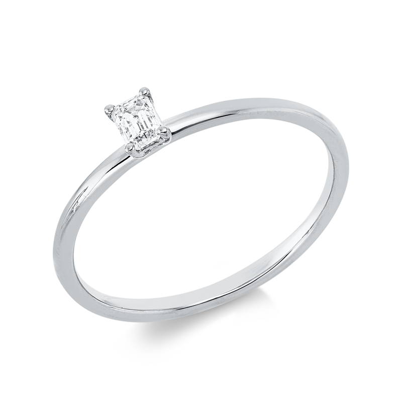 Ring 18 kt WG, 1 Sm.schliff 0,15 ct, TW-si