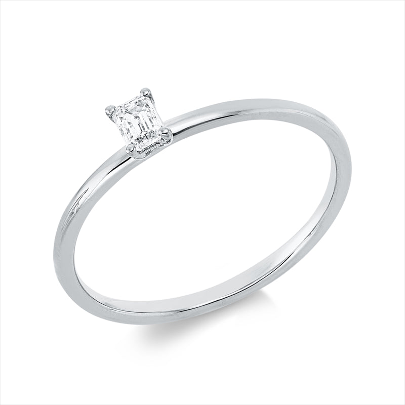 Ring 18 kt WG, 1 Sm.schliff 0,15 ct, TW-si