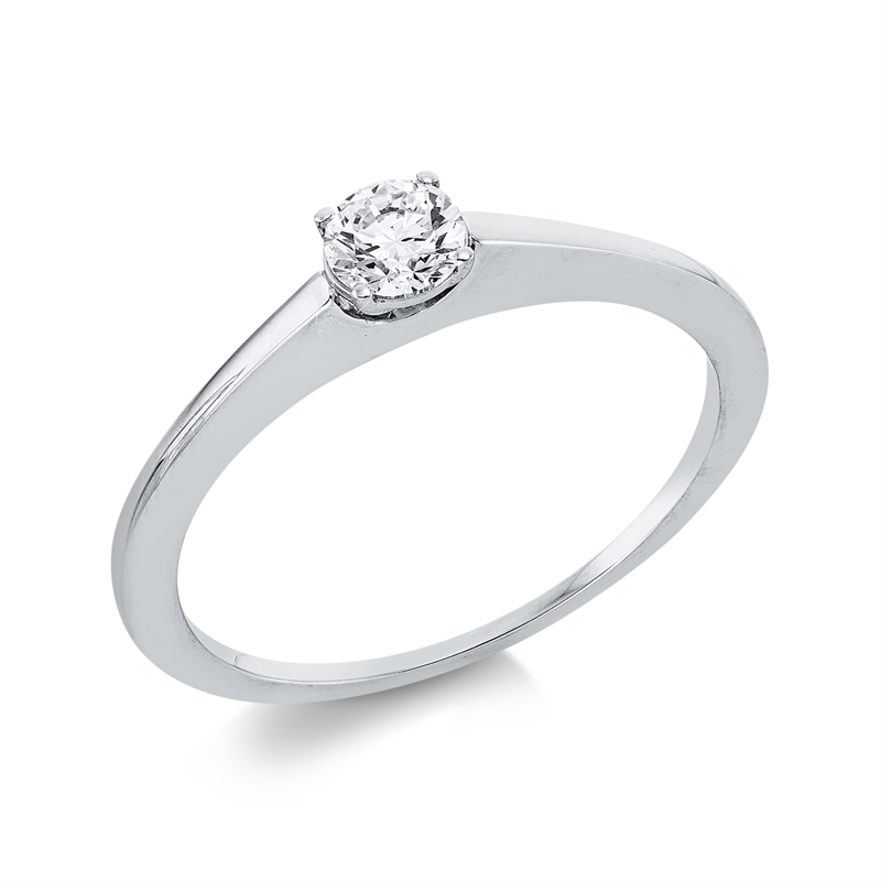 Ring 18 kt WG, 1 Brill. 0,25 ct, TW-si