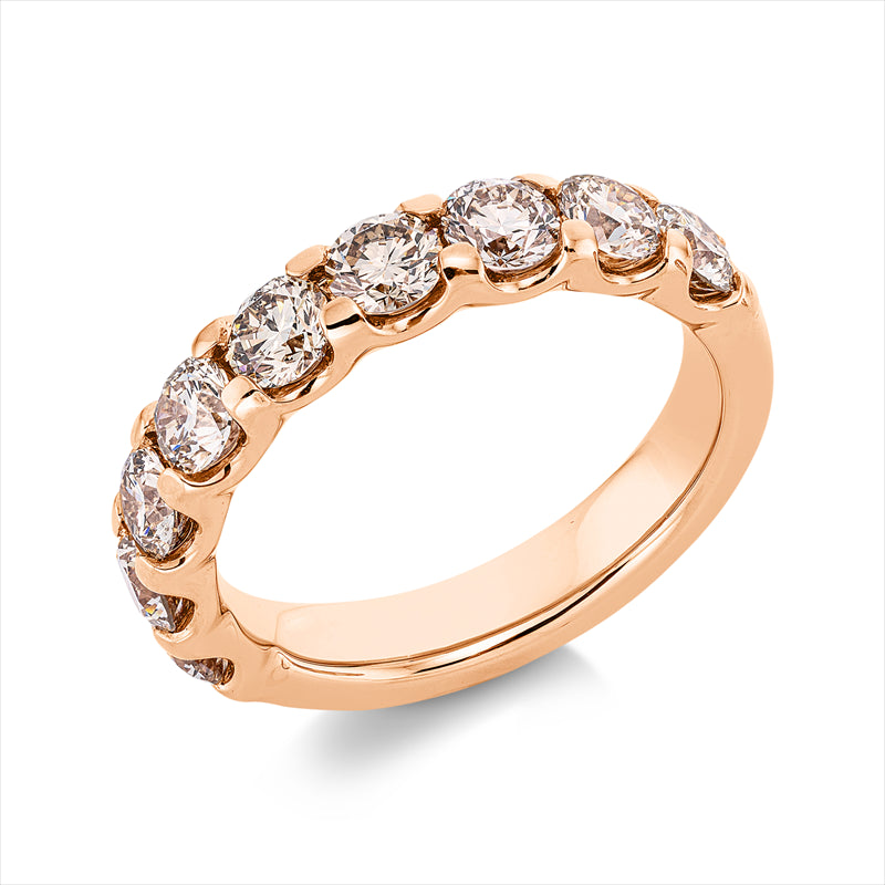 Ring 18 kt RG, Premium Edition, 9 Brill. 1,89 ct, braun-si