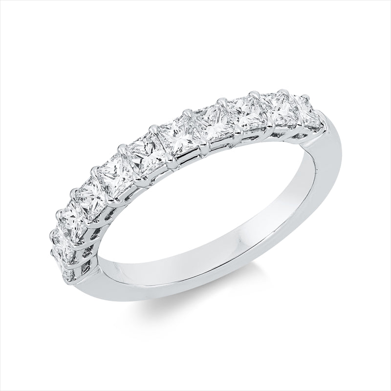 Ring 18 kt WG, 11 Princ. 1,00 ct, F-vsi/si