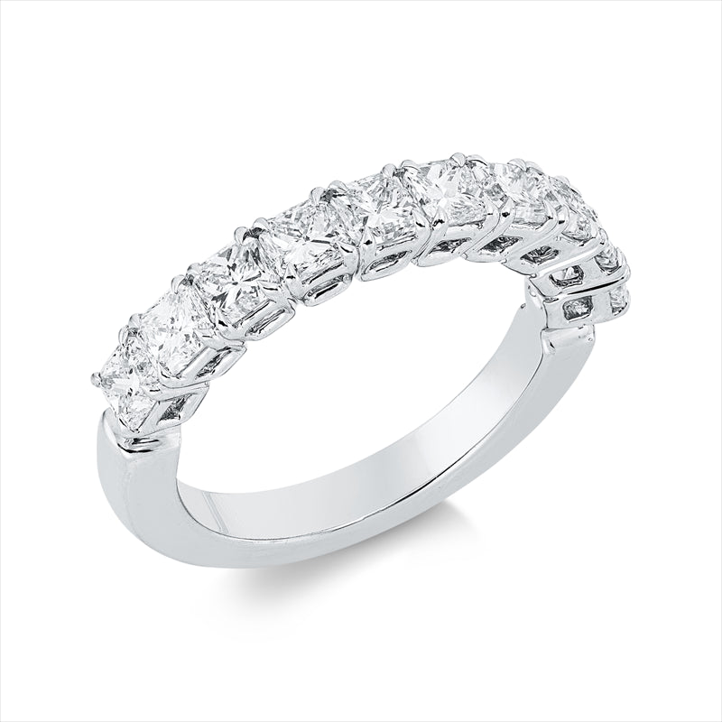 Ring 18 kt WG, 10 Princ. 1,93 ct, F-vsi/si