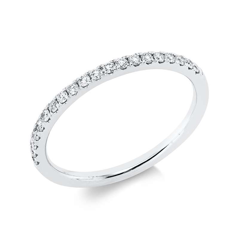 Ring 18 kt WG, 20 Brill. 0,20 ct, TW-vsi/si