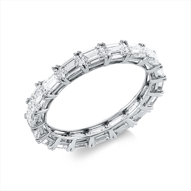 Ring 18 kt WG, 18 Sm.schliff 3,00 ct, TW-si