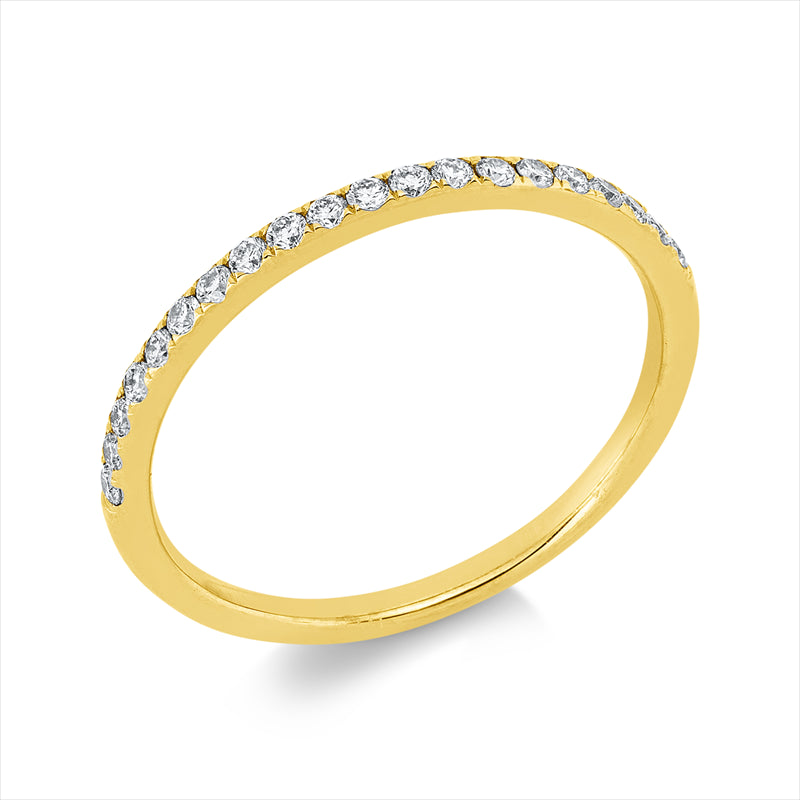 Ring 18 kt GG, 20 Brill. 0,23 ct, TW-si