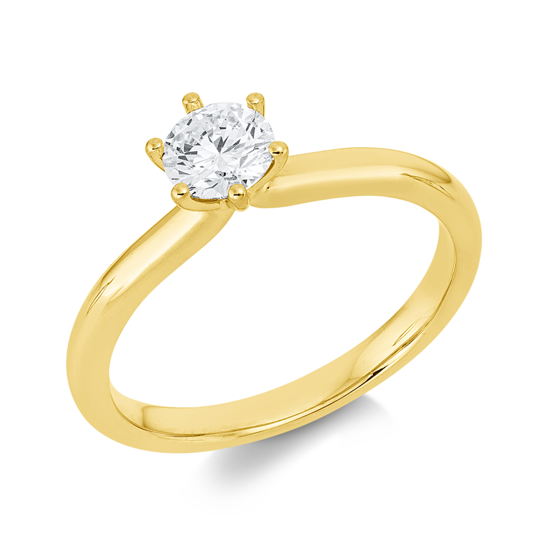 Ring 18 kt GG, GIA1549696374, 1 Brill. 0,50 ct, TW-si