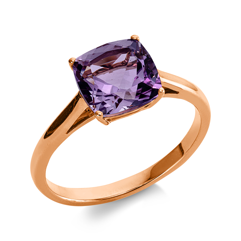 Ring 18 kt RG, 1 Amethyst 2,30 ct pink