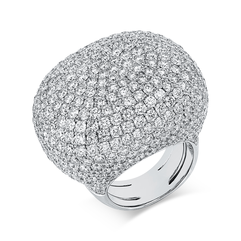 Ring 18 kt WG, 441 Brill. 15,65 ct, TW-vsi