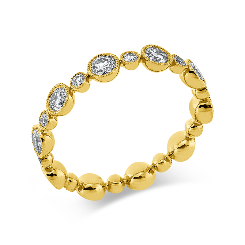 Ring 18 kt GG, 20 Brill. 1,22 ct, TW-si