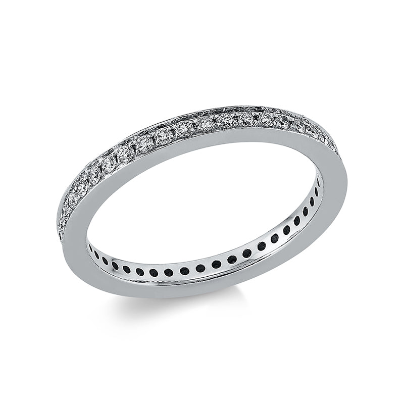 Ring 14 kt WG, 44 Brill. 0,40 ct, TW-si
