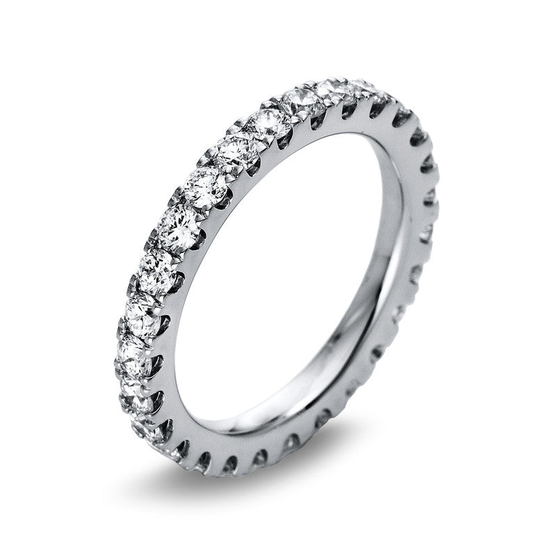 Ring 14 kt WG, 25 Brill. 1,40 ct, TW-si