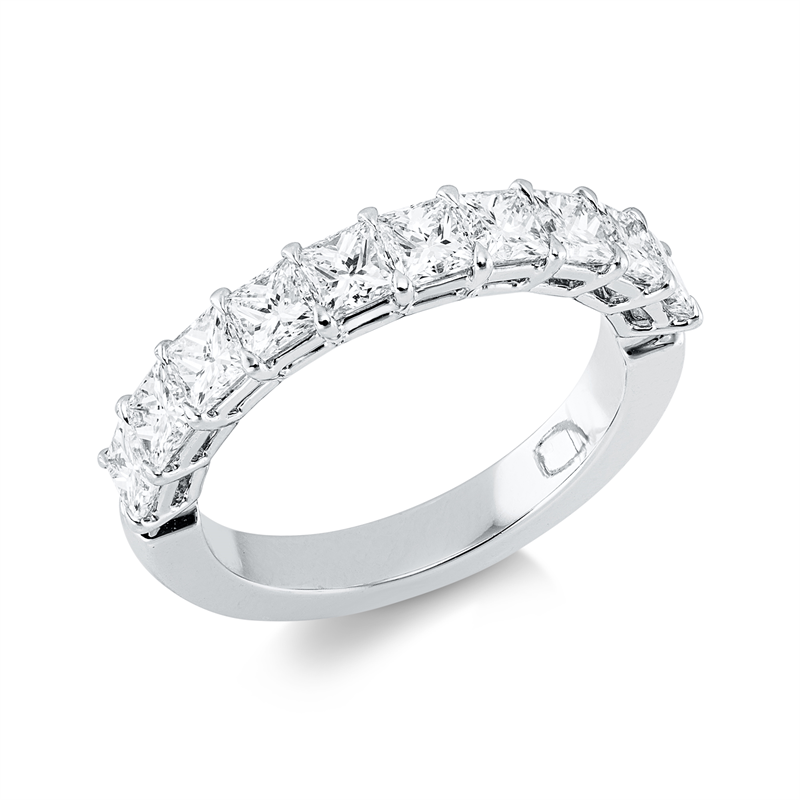 Ring 18 kt WG, 10 Princ. 1,80 ct, F-vsi/si