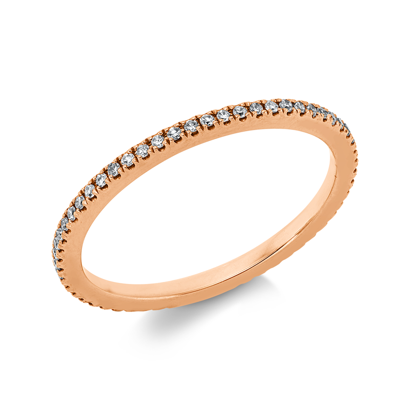 Ring 18 kt RG, 58 Dia. 0,15 ct, I-si