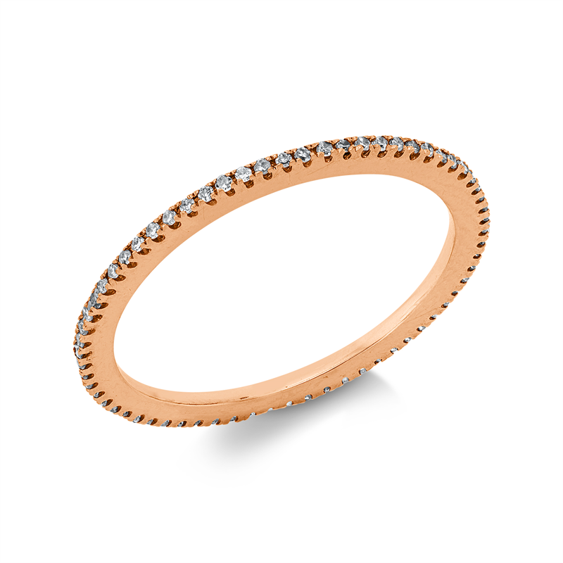 Ring 18 kt RG, 66 Dia. 0,14 ct, TW-si