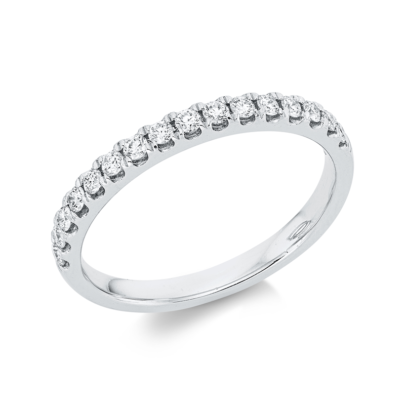 Ring 18 kt WG, 16 Brill. 0,29 ct, TW-si