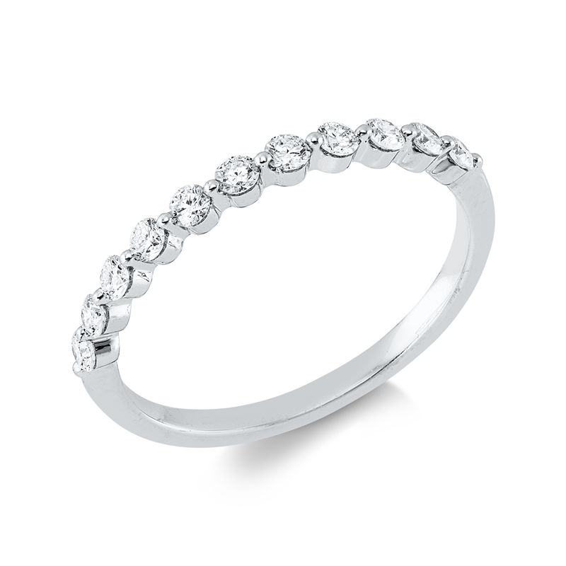 Ring 18 kt WG, 11 Brill. 0,31 ct, TW-vsi/si