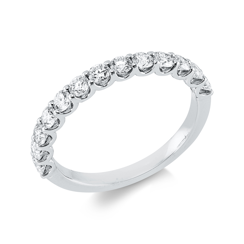 Ring 18 kt WG, 13 Brill. 0,75 ct, TW-vsi/si