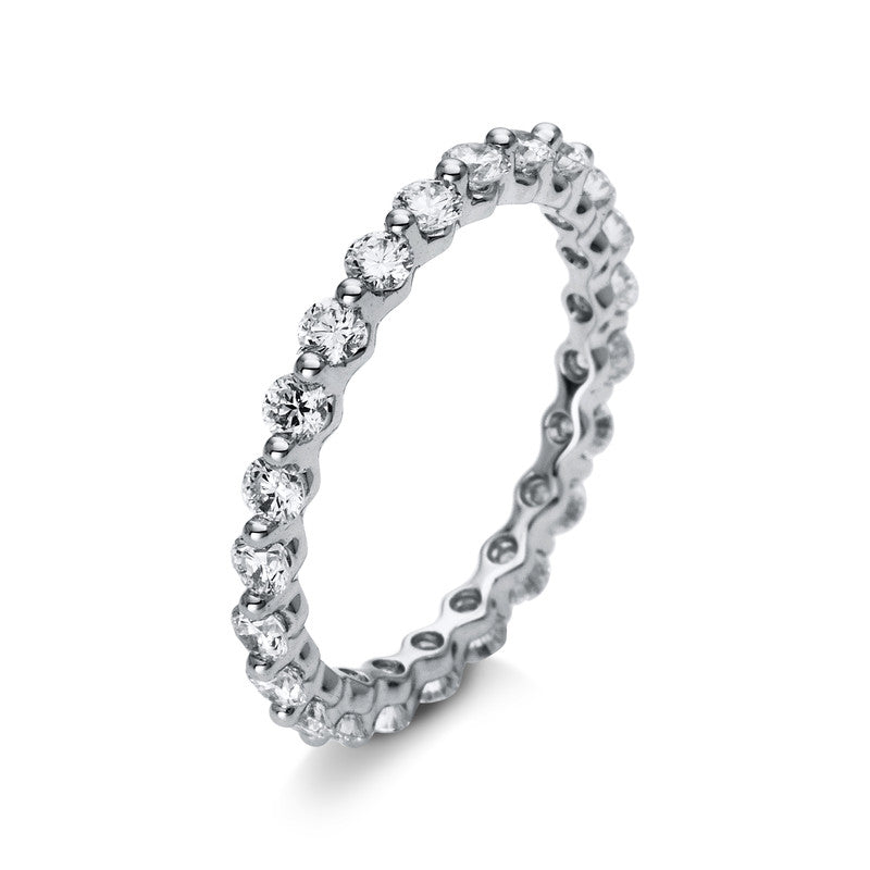 Ring 18 kt WG, 23 Brill. 1,12 ct, TW-vsi