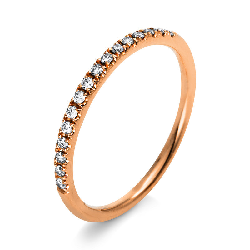 Ring 18 kt RG, 16 Brill. 0,16 ct, TW-si