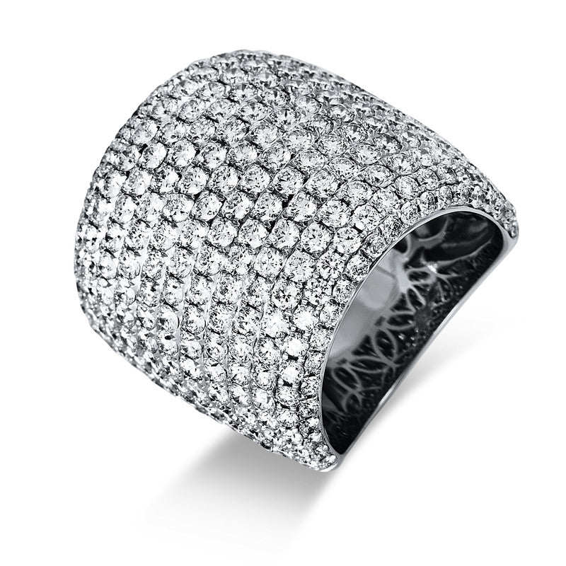 Ring 18 kt WG, 292 Brill. 6,23 ct, TW-si