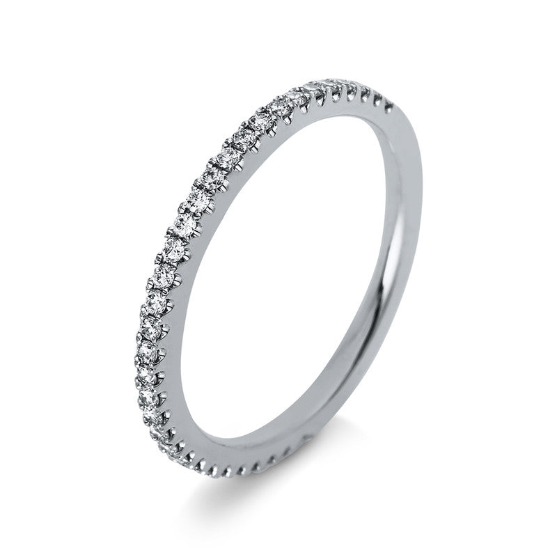 Ring 18 kt WG, 33 Brill. 0,24 ct, TW-vsi/si