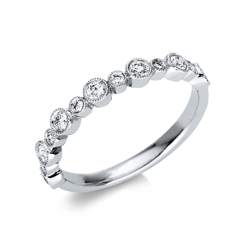 Ring 18 kt WG, 13 Brill. 0,30 ct, TW-vsi/si
