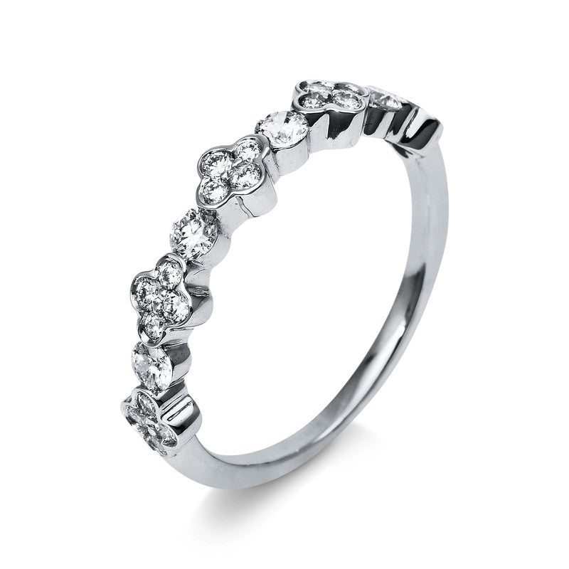 Ring 18 kt WG, 24 Brill. 0,54 ct, TW-vsi/si