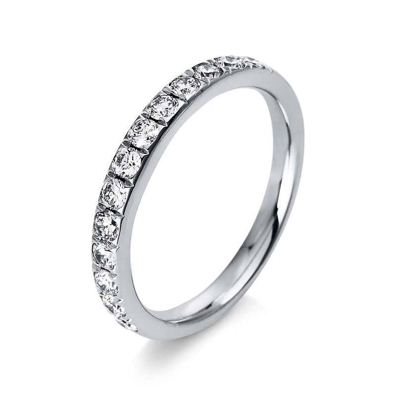 Ring 18 kt WG, 13 Brill. 0,50 ct, TW-si