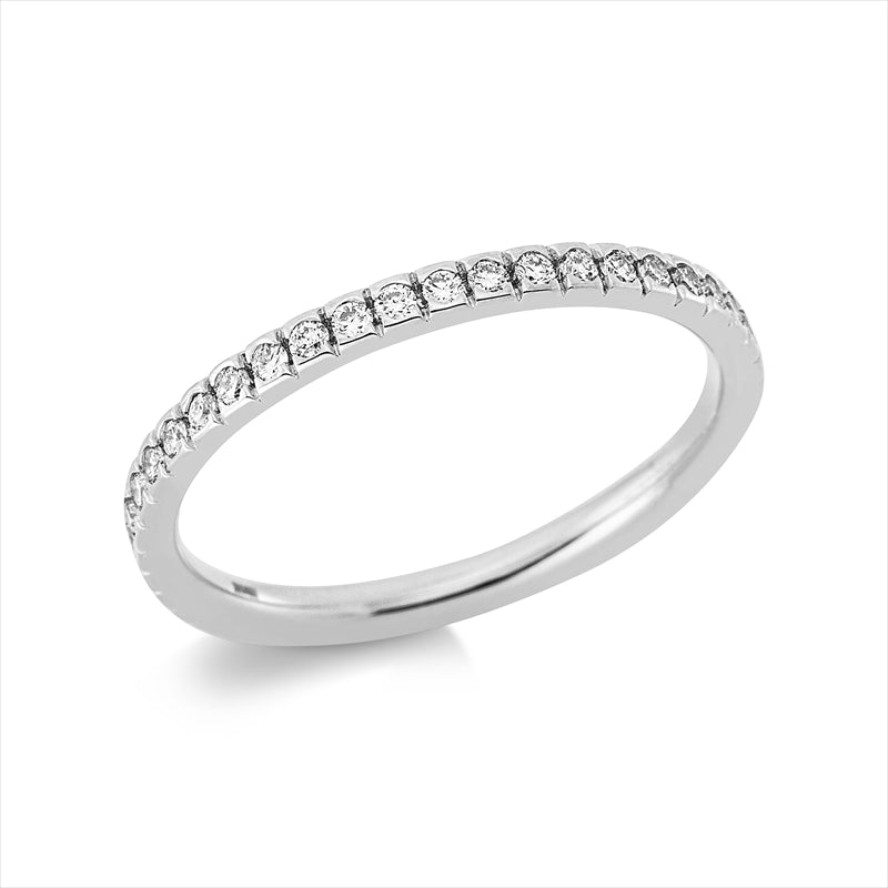 Ring 18 kt WG, 43 Brill. 0,42 ct, TW-si
