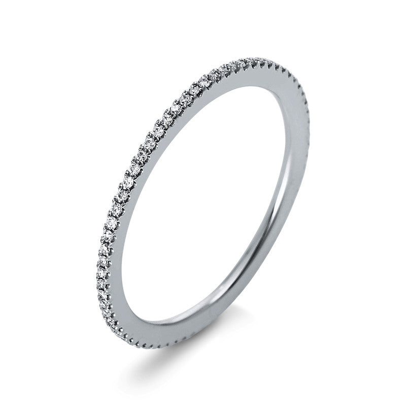 Ring 18 kt WG, 68 Brill. 0,14 ct, TW-si