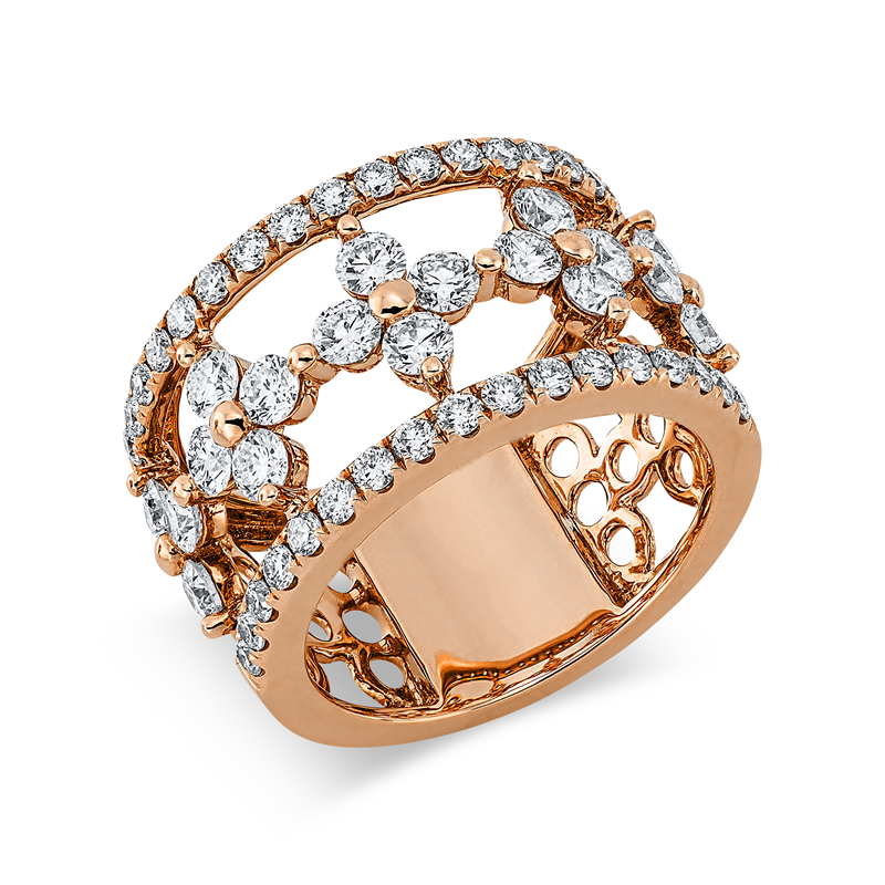 Ring 18 kt RG, 52 Brill. 2,01 ct, TW-vsi