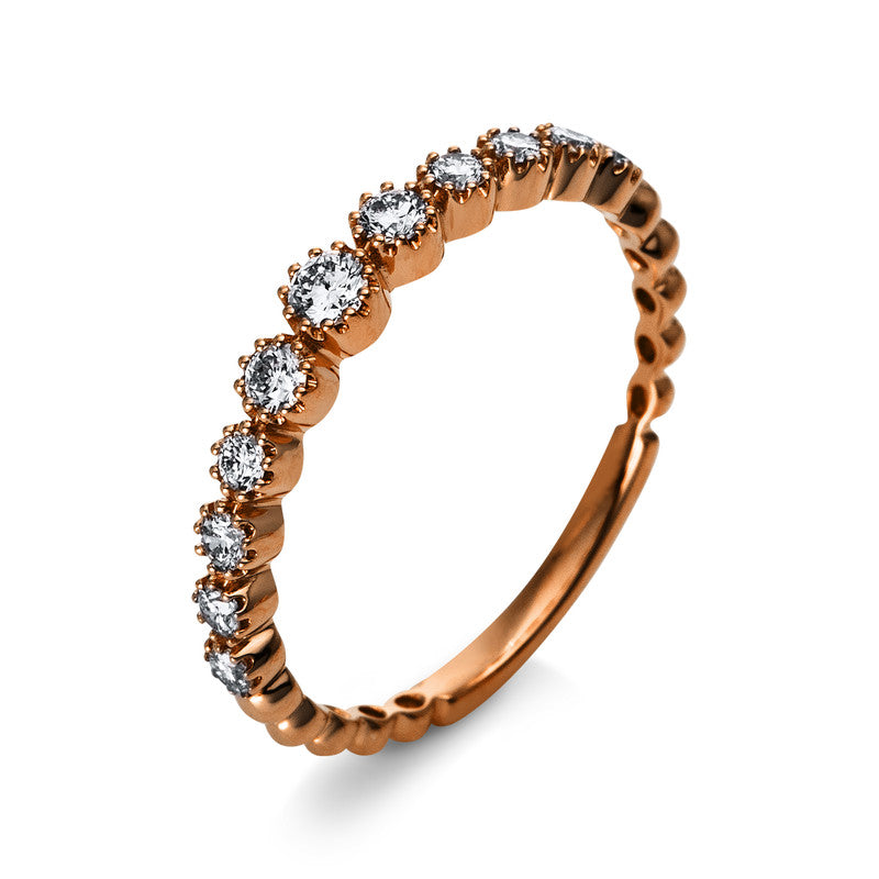 Ring 18 kt RG, 11 Brill. 0,30 ct, TW-si