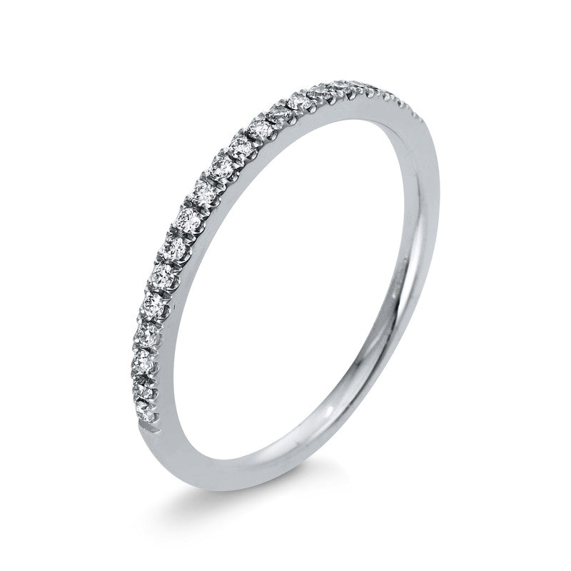 Ring 18 kt WG, 20 Brill. 0,15 ct, TW-si