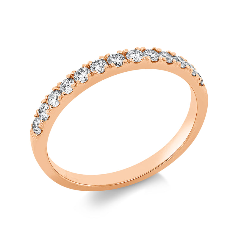 Ring 18 kt RG, 13 Brill. 0,36 ct, TW-si