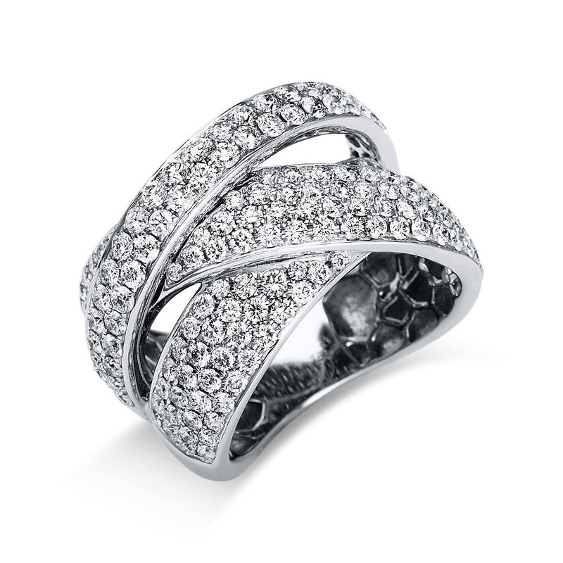 Ring 18 kt WG, 177 Brill. 2,63 ct, TW-vsi