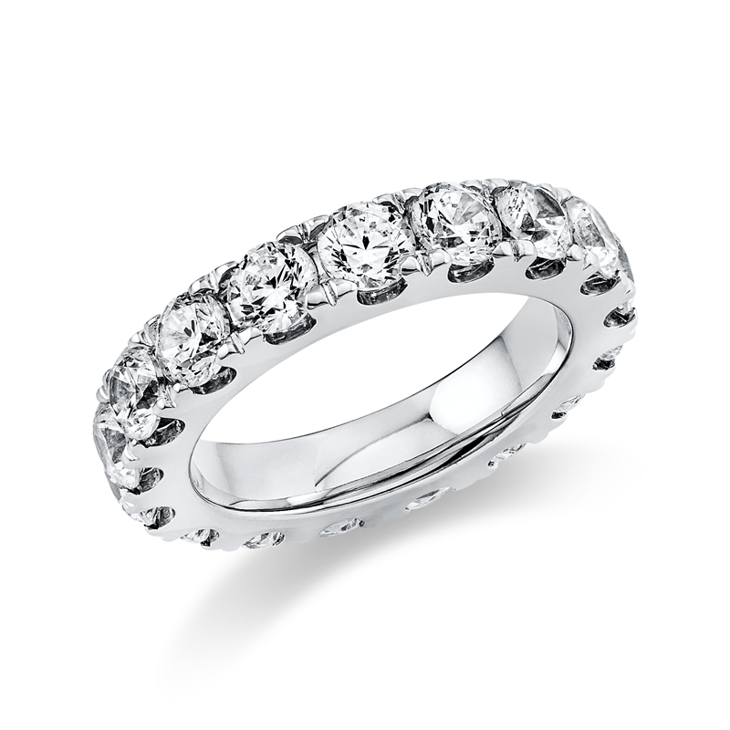 Ring 14 kt WG, 16 Brill. 3,74 ct, TW-si