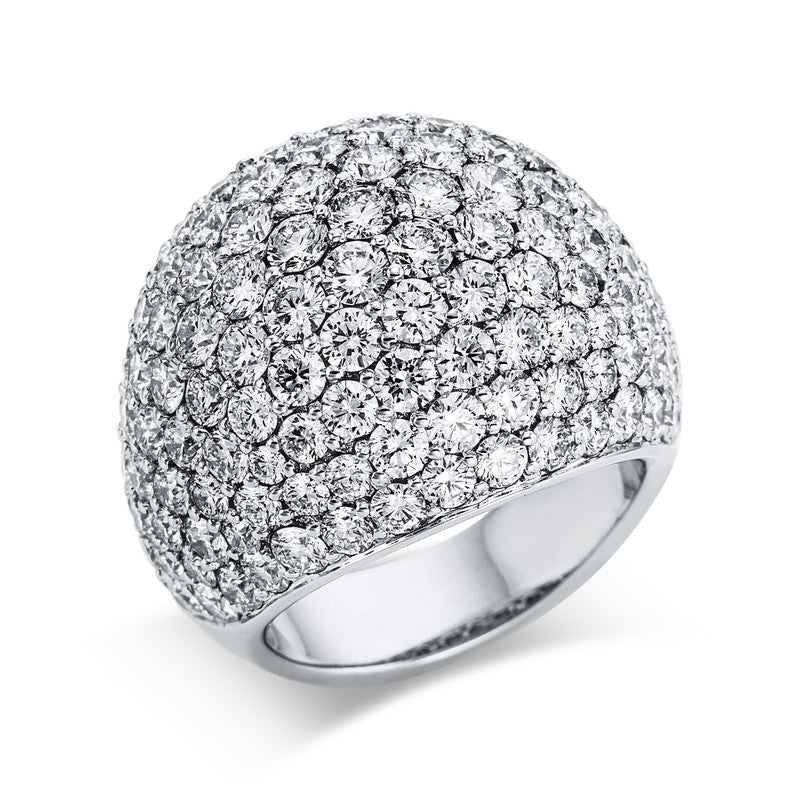 Ring 18 kt WG, 151 Brill. 8,14 ct, TW-vsi