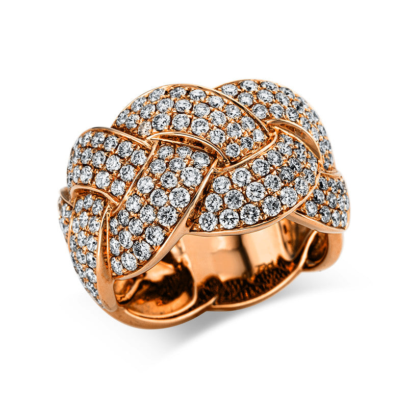 Ring 18 kt RG, 164 Brill. 1,68 ct, TW-vsi