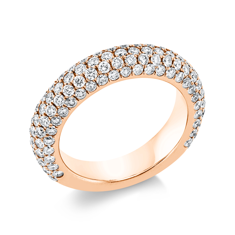 Ring 18 kt RG, 139 Brill. 2,25 ct, TW-vsi