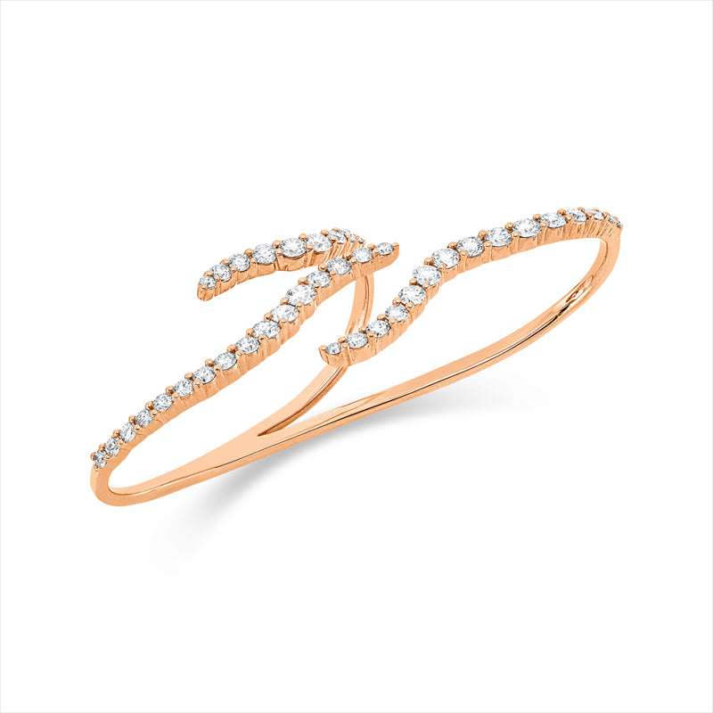 Ring 18 kt RG, 40 Brill. 2,13 ct, TW-vsi/si